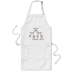 Delantal Largo apron de línea de ADN