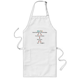 Delantal Largo apron de línea de ADN