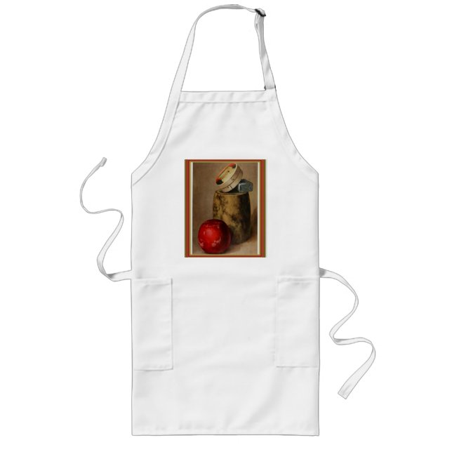 Delantal Largo Apron de queso vintage (Frente)