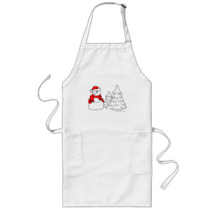 Delantal Largo Apron de vacaciones de Snowman