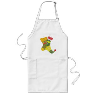 Delantal Largo Apron de vacaciones - Navidades haciendo cola