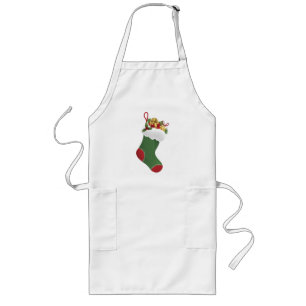 Delantal Largo Apron de vacaciones - Navidades haciendo cola