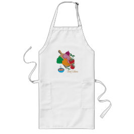 Delantal Largo Apron de verduras personalizadas para chef