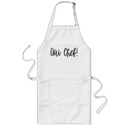 Delantal Largo Apron del chef francés Oui Chef
