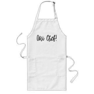 Delantal Largo Apron del chef francés Oui Chef