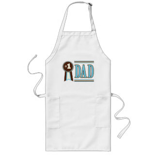 Delantal Largo Apron del Día del Padre de Número Uno