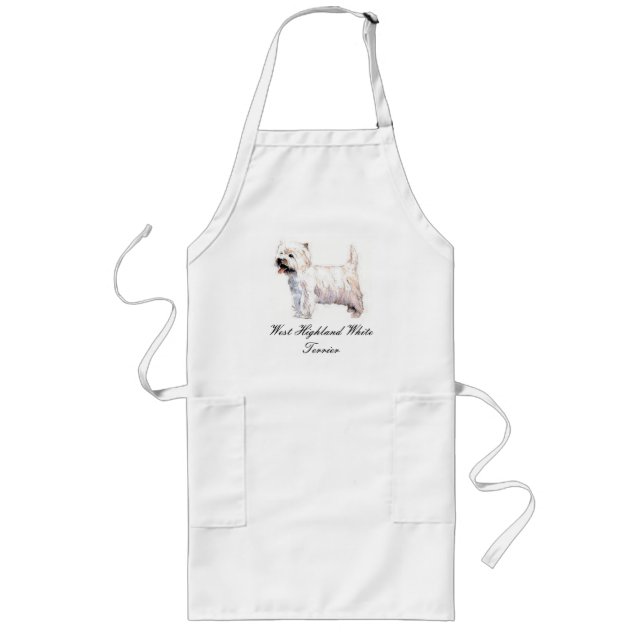 Delantal Largo Apron del West Highland White Terrier (Frente)