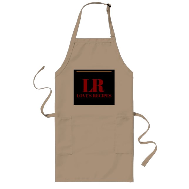 Delantal Largo Apron, diseñador de recetas de amor (Frente)