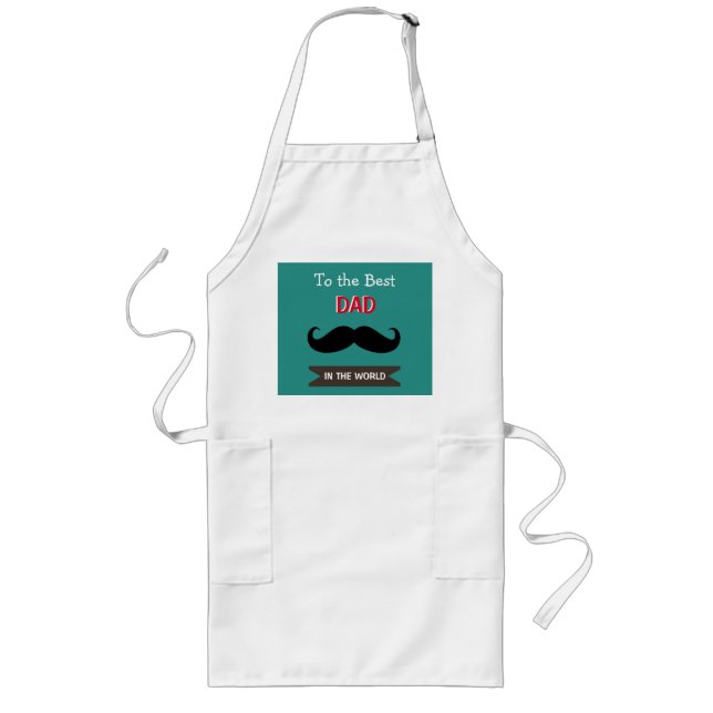 Delantal Largo Apron - El mejor papá del mundo (Frente)