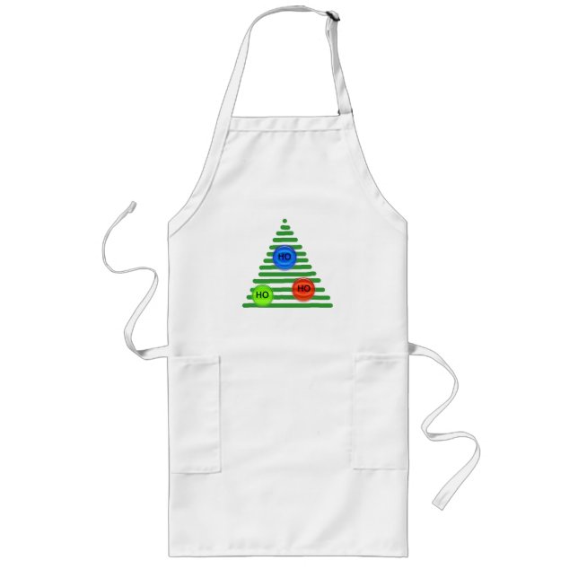 Delantal Largo Apron - Ho, Ho, Ho tree (Frente)