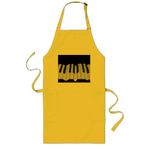 Delantal Largo Apron largo de las teclas de piano retorcidas
