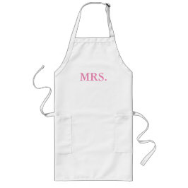 DELANTAL LARGO APRON-MR Y LA SRA. BRIDE Y GROOM