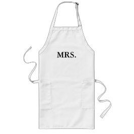 DELANTAL LARGO APRON-MR Y LA SRA. BRIDE Y GROOM
