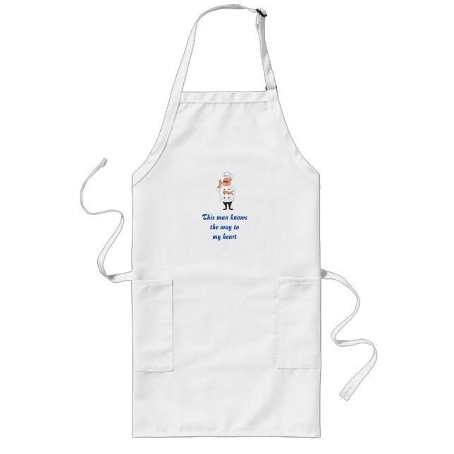 Delantal Largo Apron para un hombre al que le gusta cocinar (Frente)