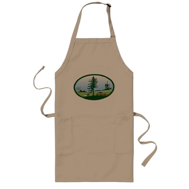 Delantal Largo Apron pastoral (Frente)