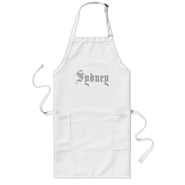 Delantal Largo Apron personalizado - Sídney (Frente)