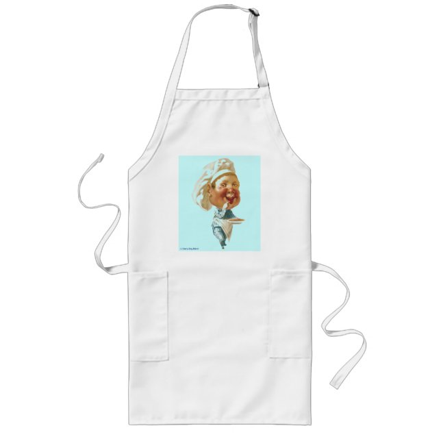 Delantal Largo Apron profesional del chef - Largo - caprichoso -  (Frente)