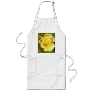 Delantal Largo Apron Rosebud amarillo