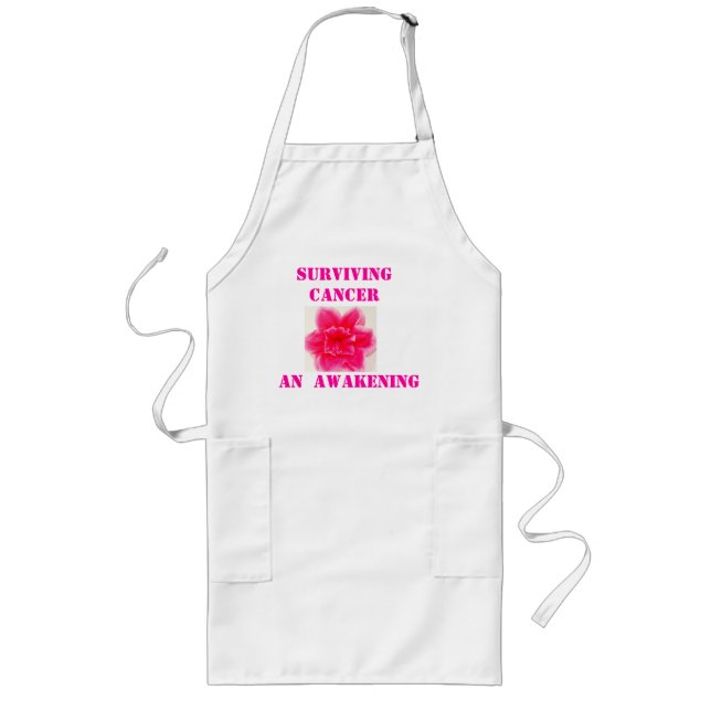 Delantal Largo Apron, superviviente del cáncer (Frente)
