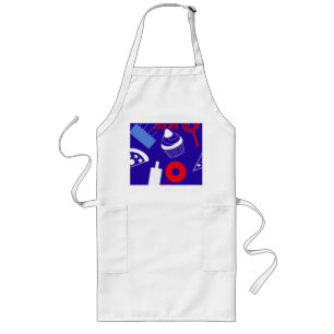 DELANTAL LARGO APRONAS PATRIÓTICAS DE BARBACOA Y COCINA - 4 DE JU