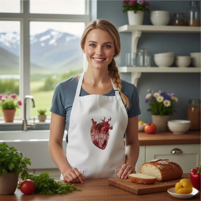 Delantal Largo Aprontar largo del corazón (Subido por el creador)