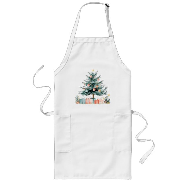 Delantal Largo árbol de Navidad (Frente)