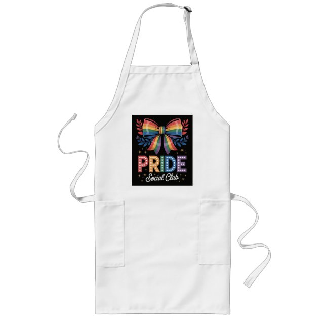 Delantal Largo Arcoíris LGBTQ (Frente)