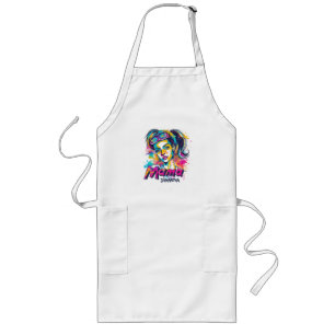 Delantal Largo Arte Retro Mama Pop Personalizado (18) Largo Apron
