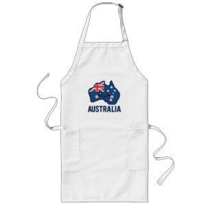 Delantal Largo Australia Kawaii Fusion - Negrita y Adorable
