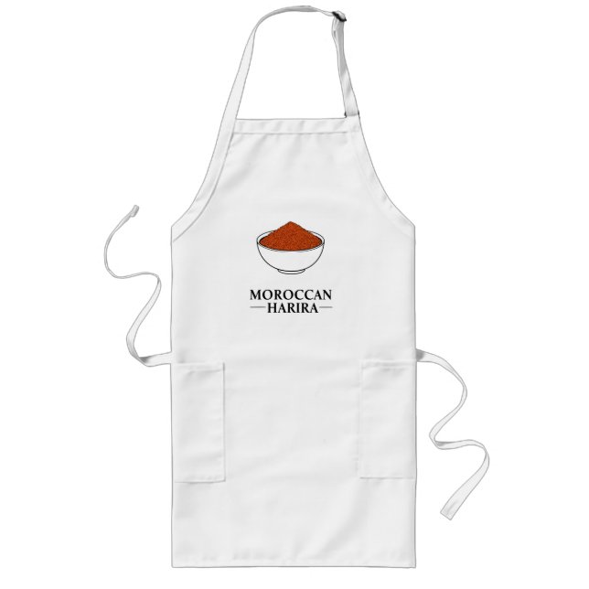 Delantal Largo Auténtico Apron Harira marroquí - ¡Cocinar al esti (Frente)