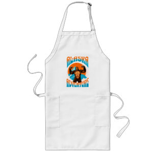 Delantal Largo Aventura Retro Sasquatch Montaña Alaska