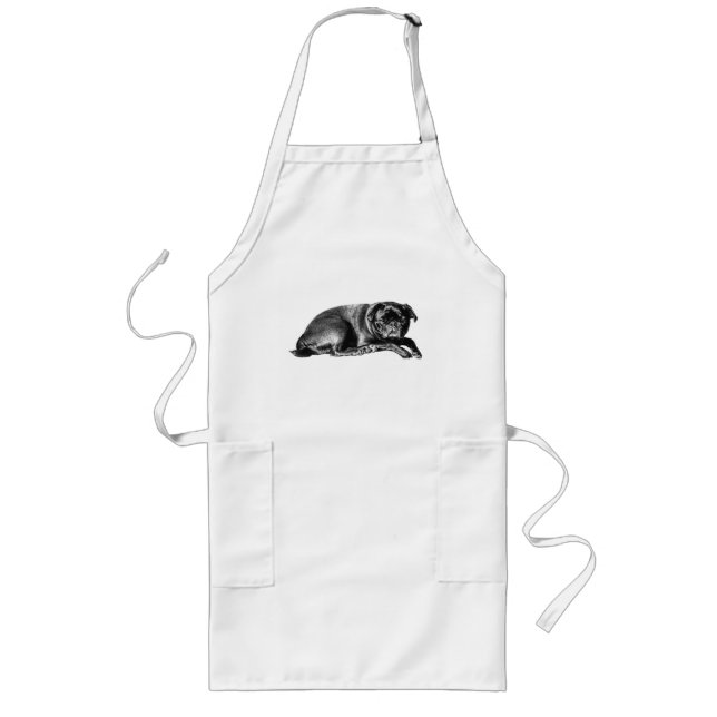 Delantal Largo Ayudante Amable, Cocina Tranquila (Frente)