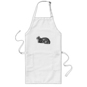 Delantal Largo Ayudante de cocina, estilo tabby