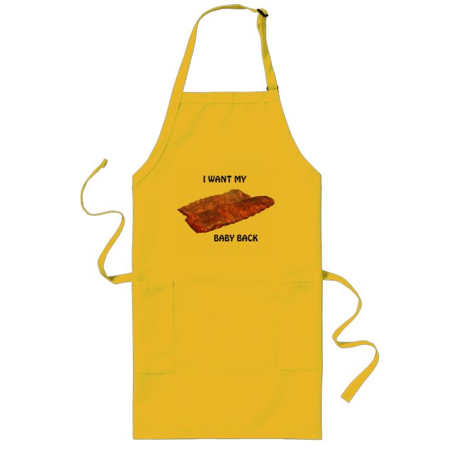DELANTAL LARGO BABY BACK APRON (Frente)