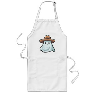 Delantal Largo Baby Boo Cowboy Ghost Halloween