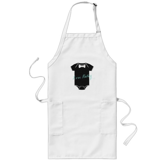 Delantal Largo BABY Y CO Little Man Shower Long Apron (Frente)