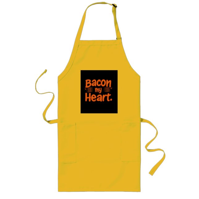 Delantal Largo Bacon My Heart (Frente)