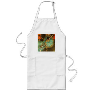 Delantal Largo Bailarina Danza Bailarina Verde Degas Pintura