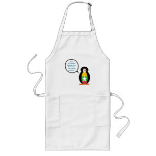 Delantal Largo Bandera birmana de Myanmar habla de la Sra. Pengui