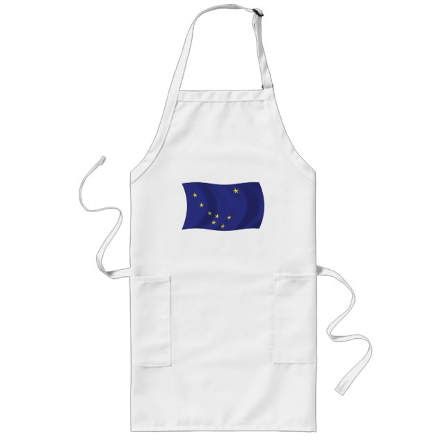 Delantal Largo Bandera de Alaska Apron (Frente)