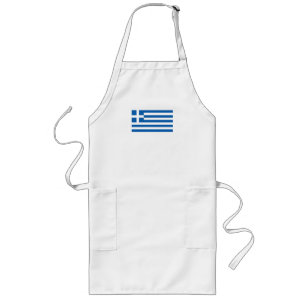 Delantal Largo Bandera de Grecia