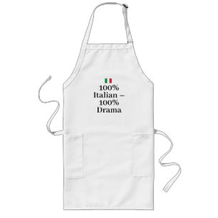 Delantal Largo Bandera de Italia Orgullo Italiano Europa