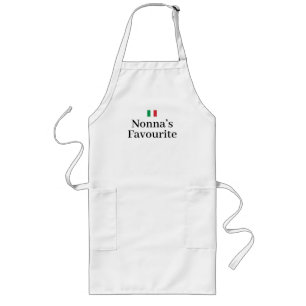 Delantal Largo Bandera de Italia Orgullo italiano Europa Nonna