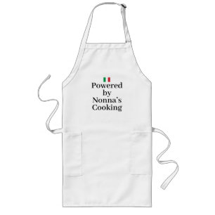 Delantal Largo Bandera de Italia Orgullo italiano Europa Nonna