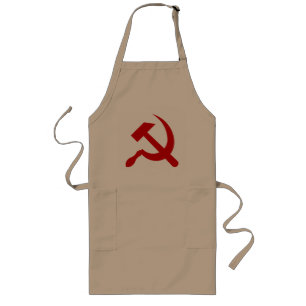 Delantal Largo Bandera de la Unión Soviética URSS Comunista Hoja 