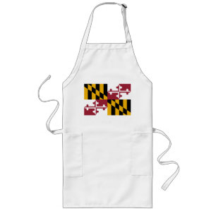 Delantal Largo Bandera de Maryland