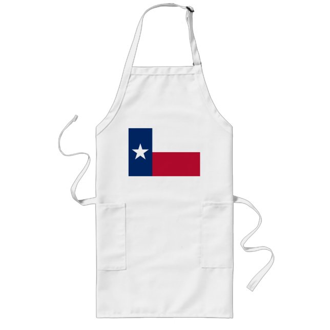 Delantal Largo Bandera de Texas (Frente)