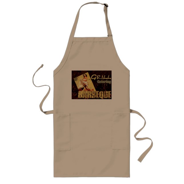 Delantal Largo Barbeque - Apron (Frente)