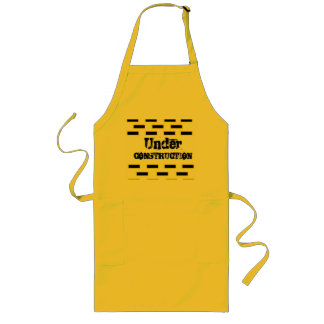 Delantal Largo BBQ Apron divertida renovación de la construcción