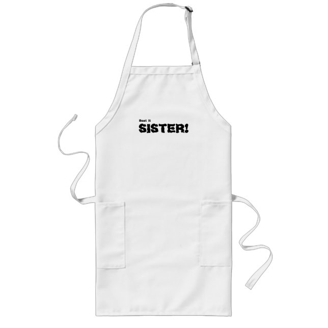 Delantal Largo Beat It Sister Apron (Frente)